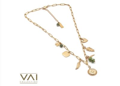 Ketting Madeline - bedels en groenaccenten