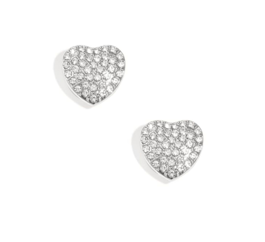 Button Cuffs - Silver Heart