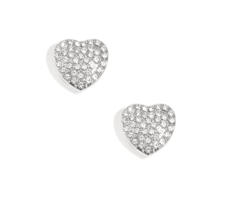 Button Cuffs - Silver Heart