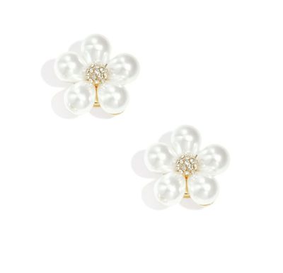 Button Cuffs - Pearl Flowers Button Cuffs - Pearl Flowers