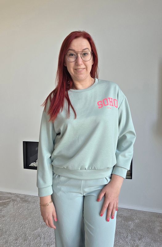 Sweater Amber - 'SOHO' opdruk Sweater Amber - 'SOHO' opdruk