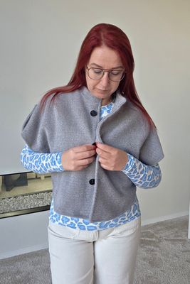 Gilet Renee - Luxe gilet met structuur