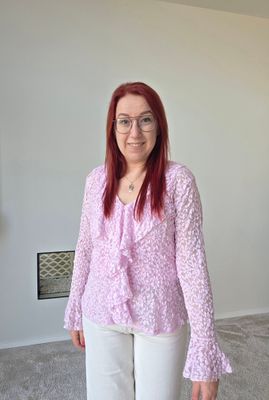Longsleeve Paola - Zuiderse kant met ruffle en flair