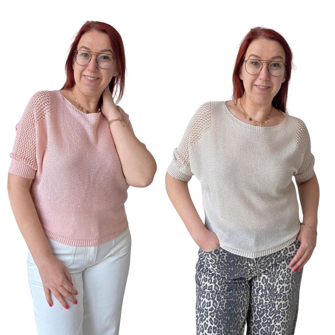 Truitje Kesha - driekwart mouw en opengewerkt