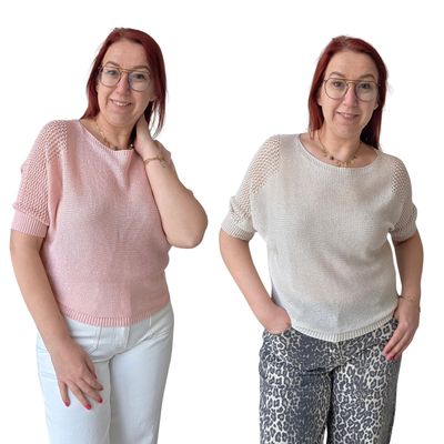 Truitje Kesha - driekwart mouw en opengewerkt