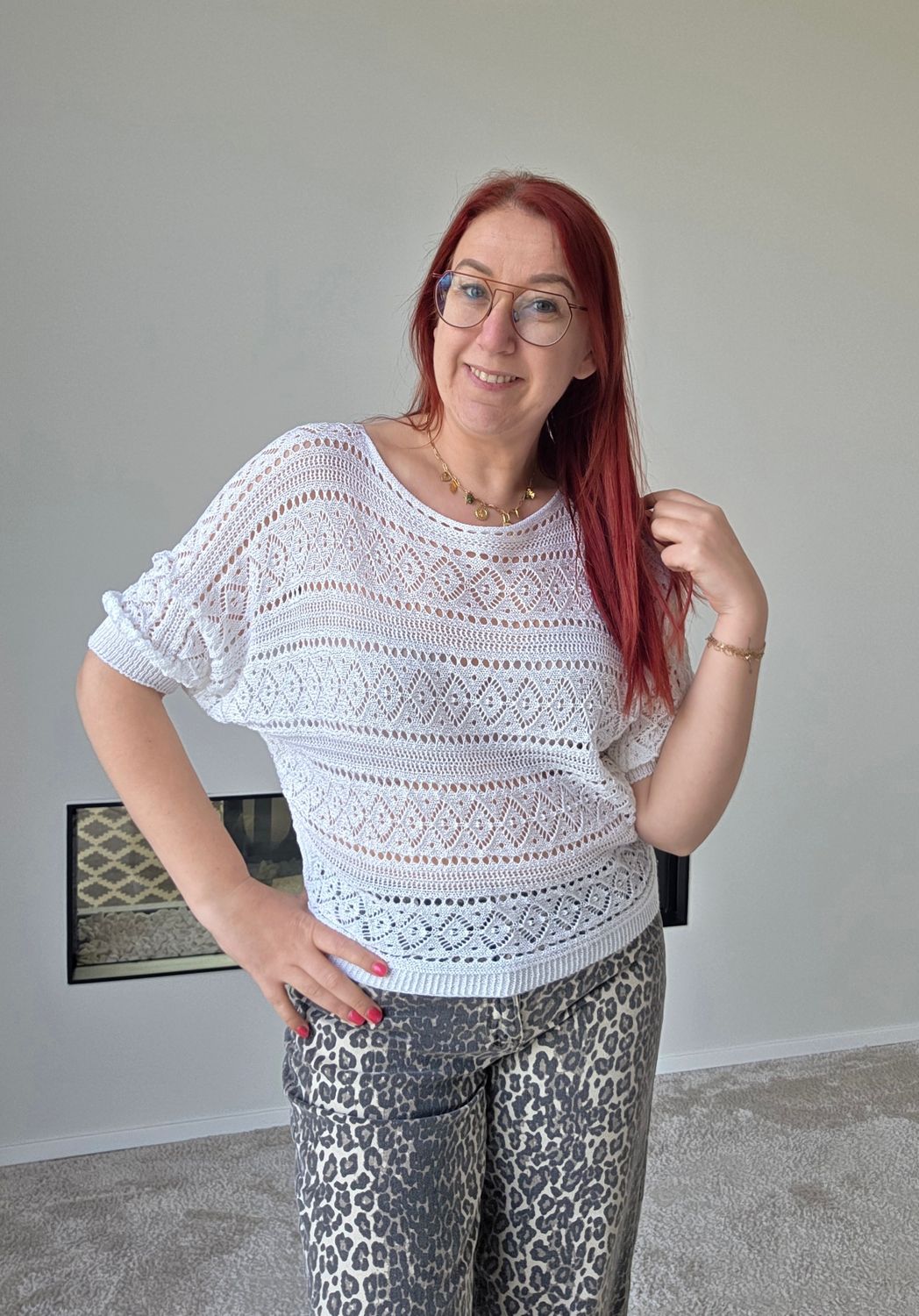 Truitje Tabita - driekwart mouw en opengewerkt