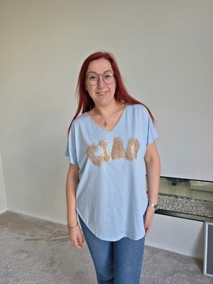 Top Valentina - ciao met tweed en bling bling