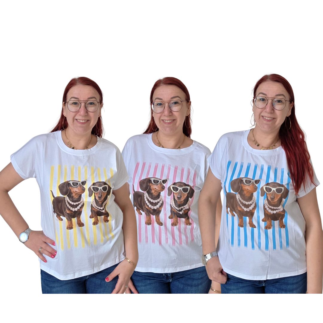 Shirt Daan - glamoureuze teckels
