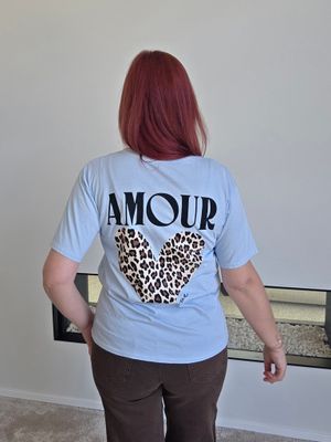 Shirt Mouna - Amour met panter hart