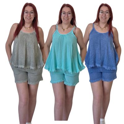 Short Wenneke - katoen en linnen mix Short Wenneke - katoen en linnen mix