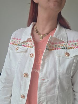 Jeans Jasje Zaza - wit met Ibiza vibes
