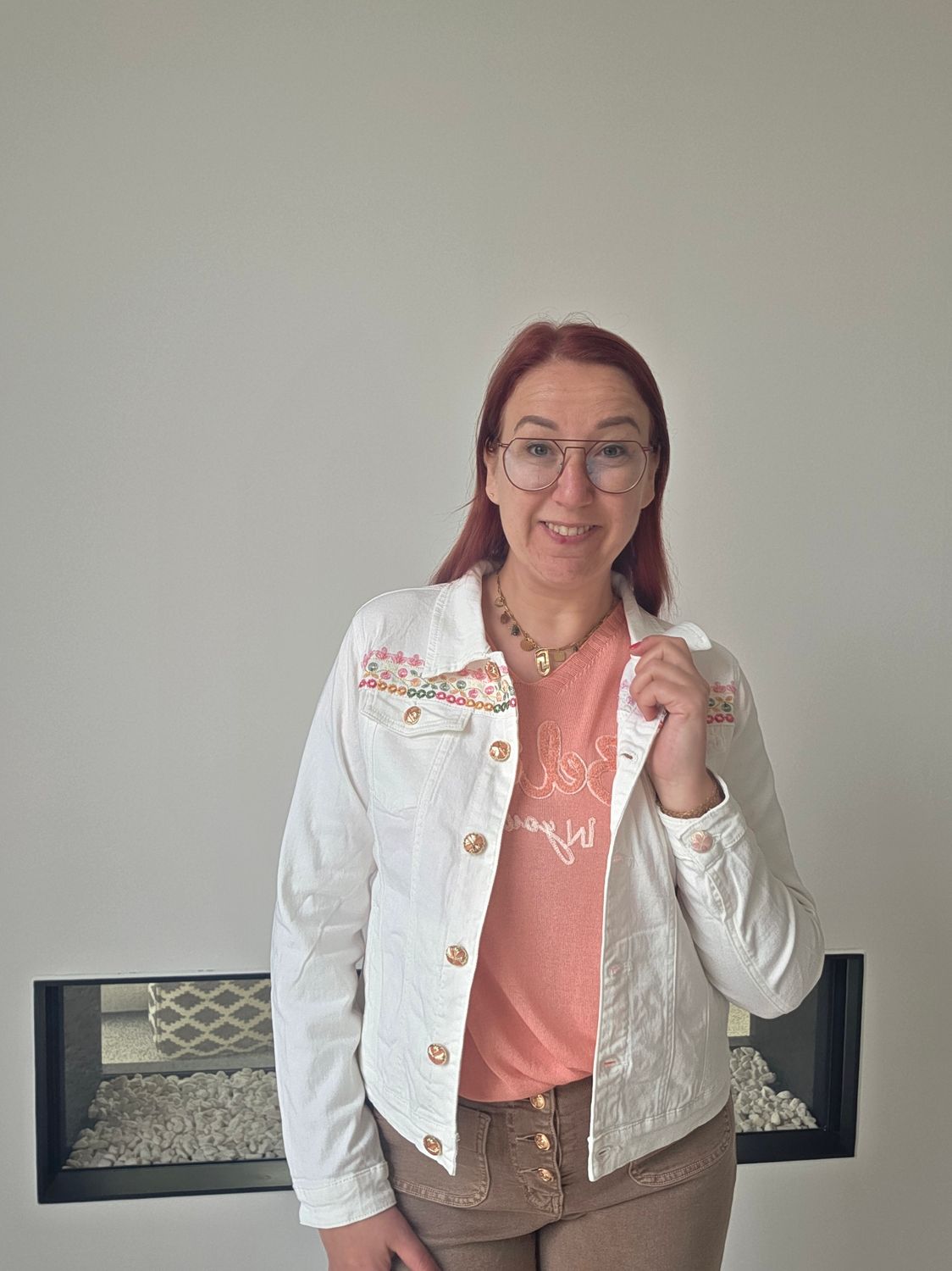Jeans Jasje Zaza - wit met Ibiza vibes Jeans Jasje Zaza - wit met Ibiza vibes