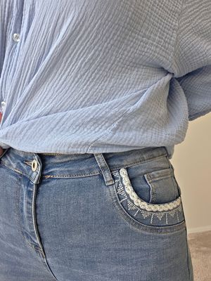 Broek Bonnie - Karostar stretch met boho details