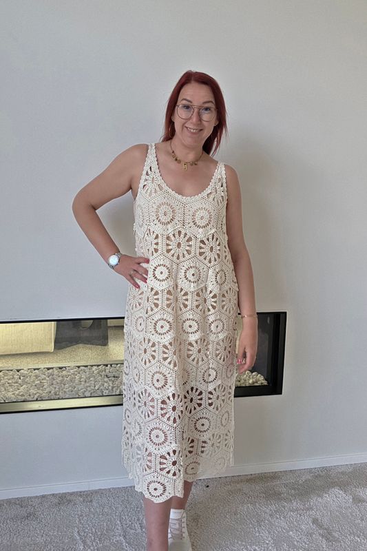 Jurk Anna - opengewerkt in Boho stijl