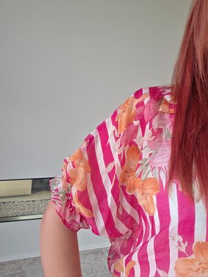 Hemd Lies - strepen en bloemen