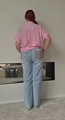 Tall Broek Laura - See See panter glitters details
