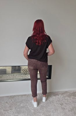 Broek Gigi - G-Smack in bruine panter