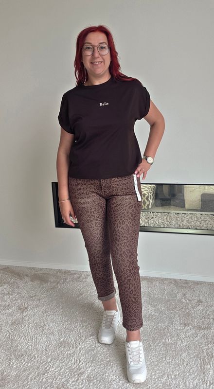 Broek Gigi - G-Smack in bruine panter