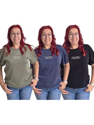 Top Agnes - sweatshirt met pofmouw