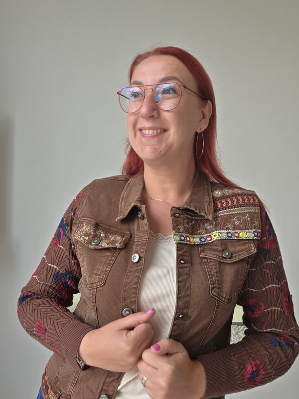 Jeans Jasje Lotte - jeans met stoffen mouwen
