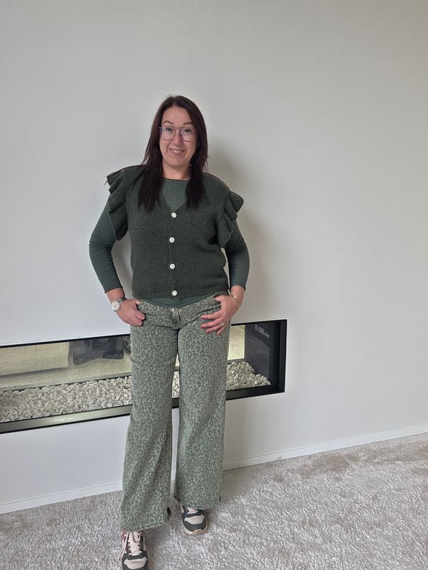 Tall Broek Kiki - Laulia in kaki panter