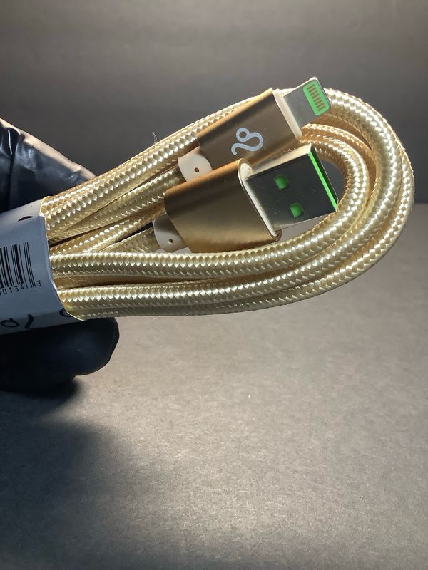 6 Ft Gold Rapid Lightning Charger Cable