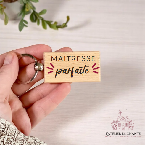 Porte-clés rectangulaire à personnaliser