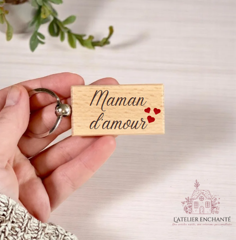 Porte-clés rectangulaire à personnaliser
