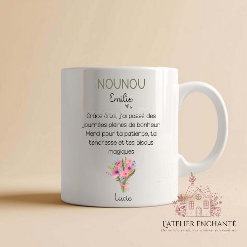Mug personnalisé Nounou