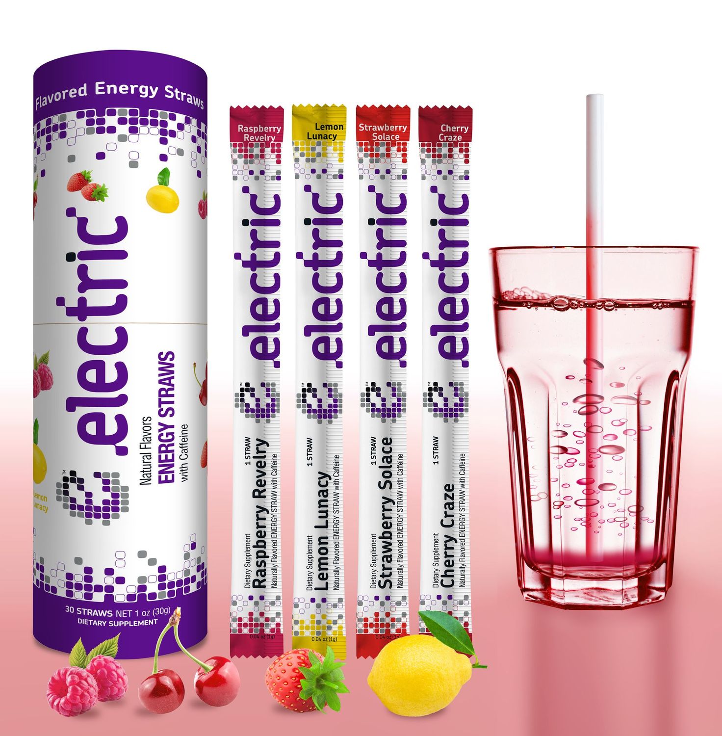 Electric™ Energy Straws Multipack | 30-Pack