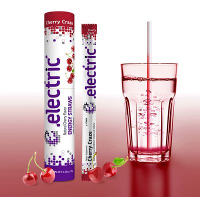 Electric™ Cherry Craze Energy Straws | 10-Pack