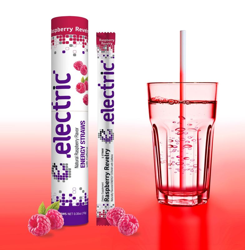 Electric™ Raspberry Revelry Energy Straws | 10-Pack