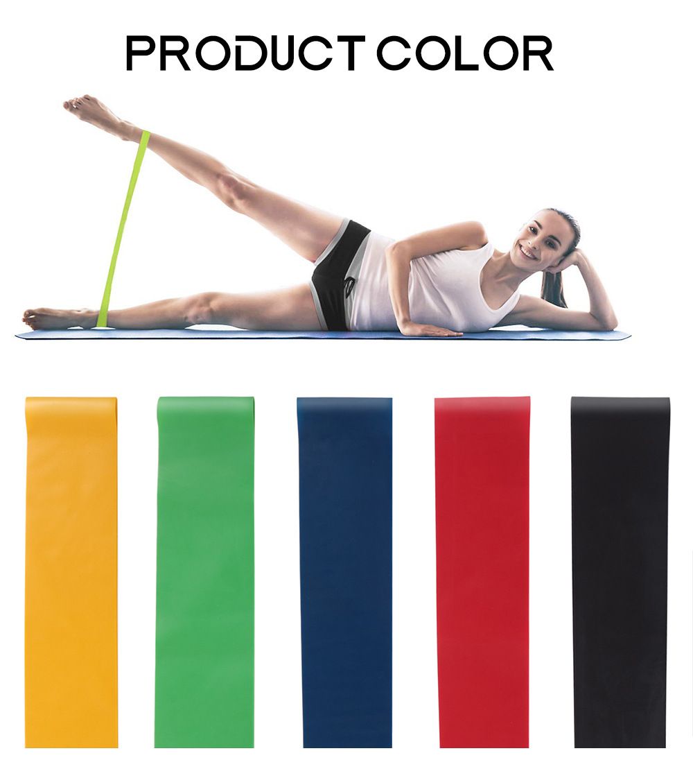 5 Level Resistance Rubber Bands Yoga Training Elastic Bands