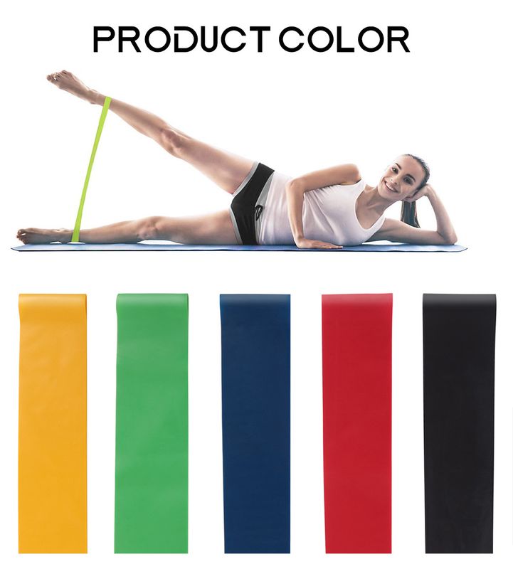 5 Level Resistance Rubber Bands Yoga Training Elastic Bands