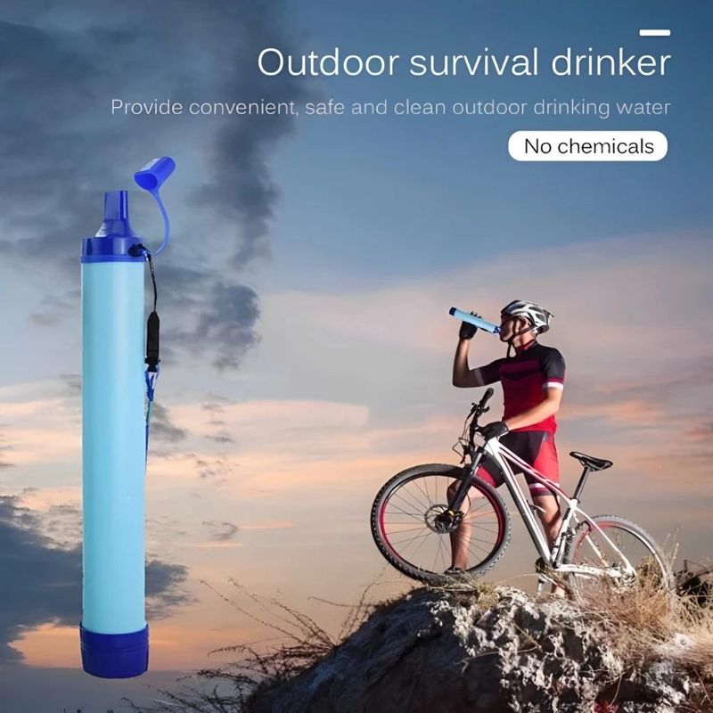 Outdoor Camping Emergency Water Filter Field Life Emergency Filter Direct Drinking Single Water Purifier Sterilization Can Add LOGO