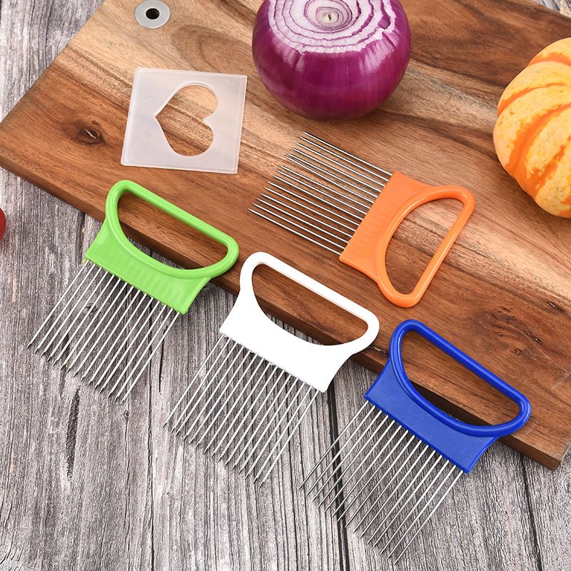 Stainless Steel Onion Insert Onion Chopper Tenderizer Needle Onion Chopping Multifunctional Kitchen Gadgets