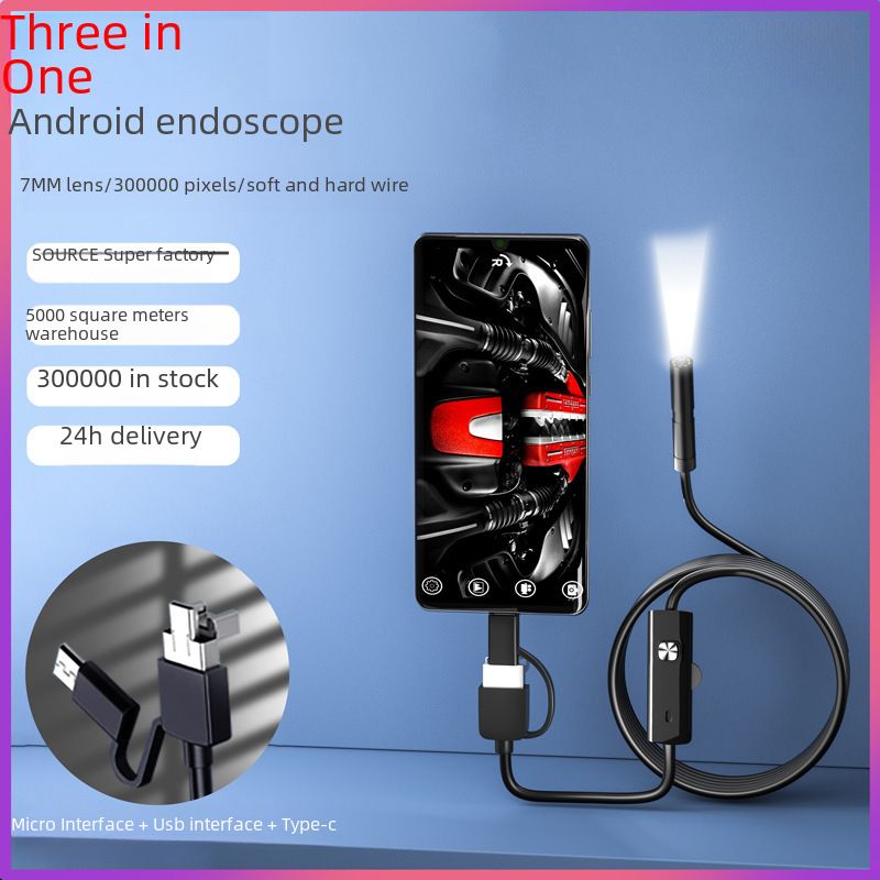 Three-in-One High-Definition Pipe Inspection Camera