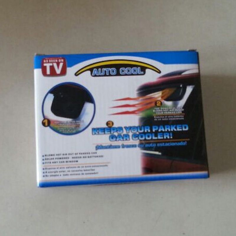 Car Cooling Radiator Auto Cool Solar Car Exhaust Fan, Color: Black