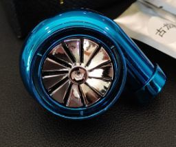 Car Modified Turbo Car Air Outlet Perfume Car Interior Deodorant Freshener Perfume Stick Car Aromatherapy, Color: Sapphire blue