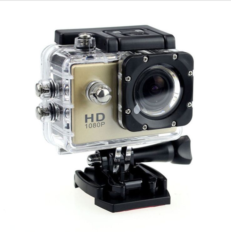 Waterproof Sports Camera, Color: Golden