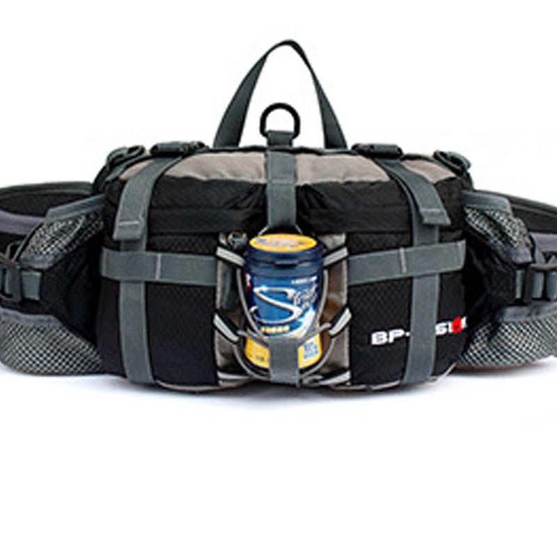 Outdoor Sports Multifunctional Mountaineering Waist Bag, Color: Black, Size: 28.5*15*13 (5l capacity)