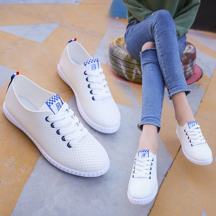 White shoes new summer student shoes lady flat Strappy running shoes women shoes wholesale