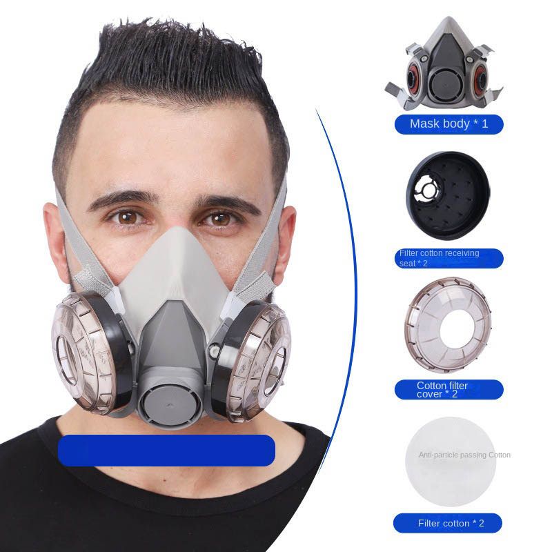 6200 Dust Mask Breathable Easy Breathing Anti-Industrial Dust Dust Decoration Polished Industrial Fly Away Mask Mask, Model: Dust-proof mask