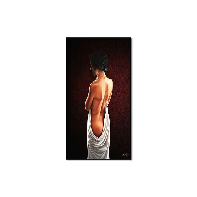 Canvas Painting Nordic Classical Frameless Painting Beauty Restaurant Decoration Painting Inkjet, Specification: 1064, Size: 50*100cm (frameless painting)