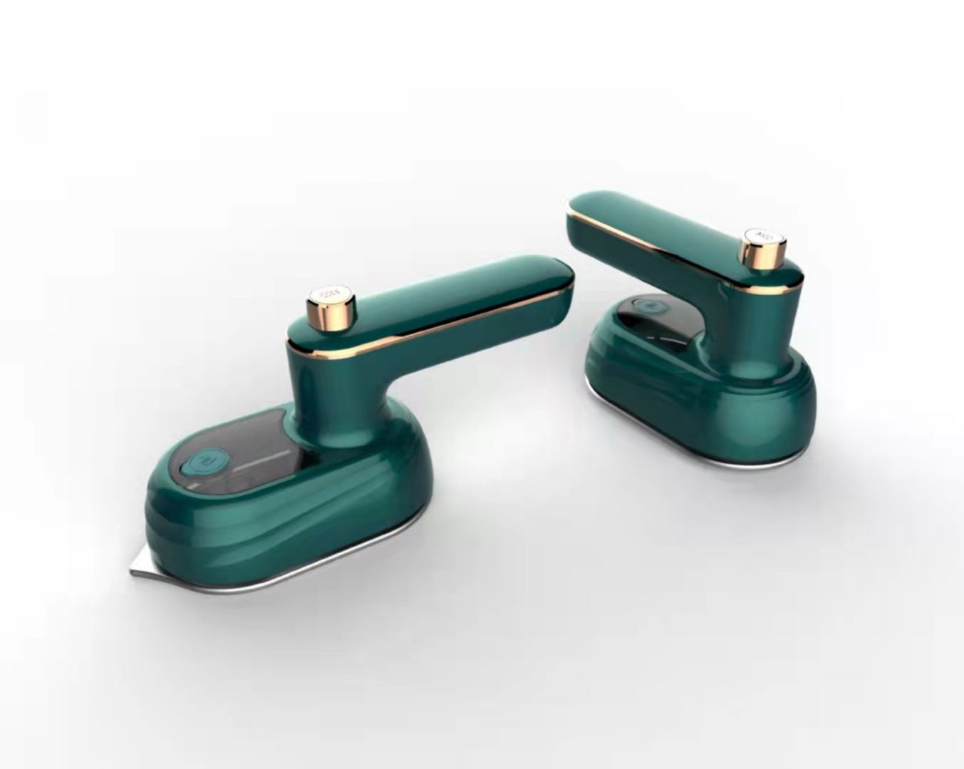 Mini vestuário steamer ferro a vapor portátil handheld casa viajando para passar roupas molhado máquina de engomar a seco, Product Specifications: National standard 220v, Color: Emerald green