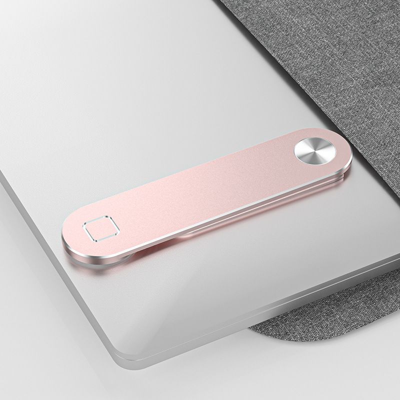 21 Universal Vertical Back Cover Vertical Extended Metal Spot Mobile Phone Laptop Lazy Phone Stand, Color: Rose gold, Applicable Size: Aluminum expansion bracket