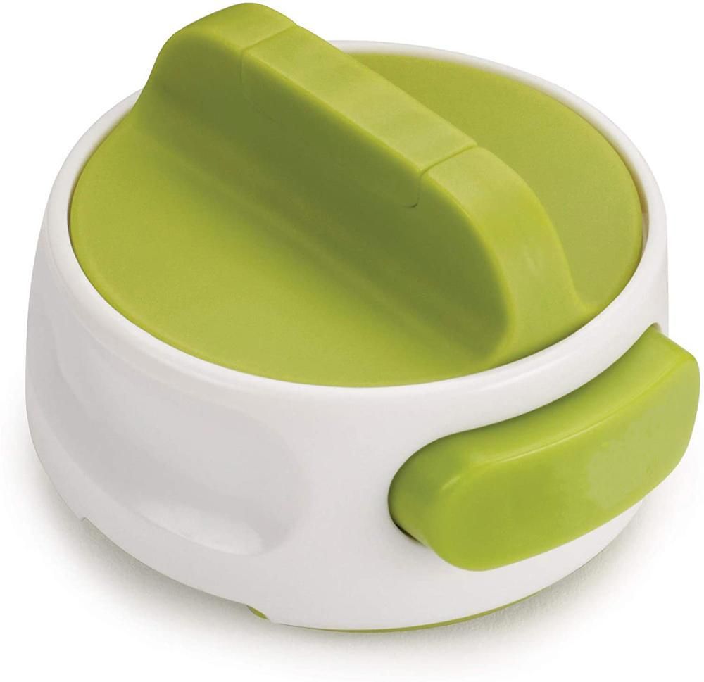 Rotary Can Opener Tin Can Opener Stainless Steel Easy Can Opener Kitchen Gadgets Daily Necessities, Color: Green