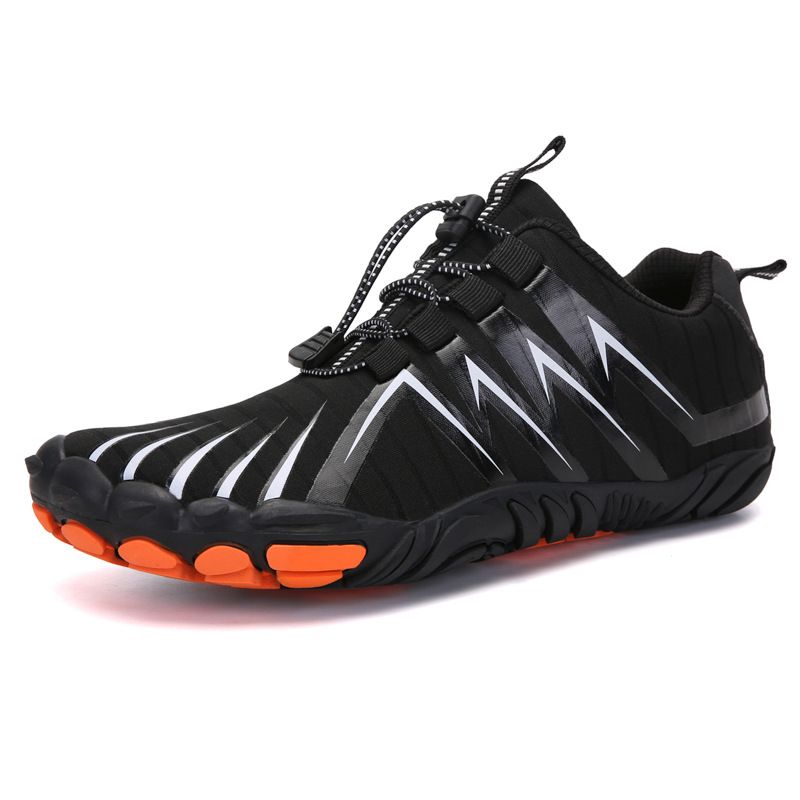 Mountaineering Outdoor Sports Wading Shoes New Five-finger River Tracing Fishing Shoes Mountain Climbing Sports Cycling Shoes, Size: 39, Color: Black