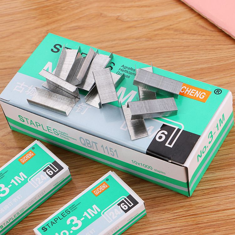 High Quality 12 Gauge Staples Standard Model Office Binding Staples, Specification: 24/6