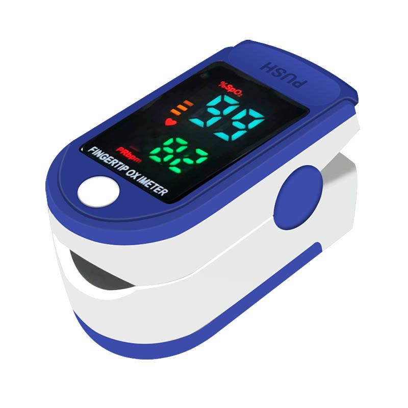 Fingertip Finger Clip Oximeter Foreign Trade Blood Oxygen Pulse Home Personal Care, Color: Lk87 four-color led screen